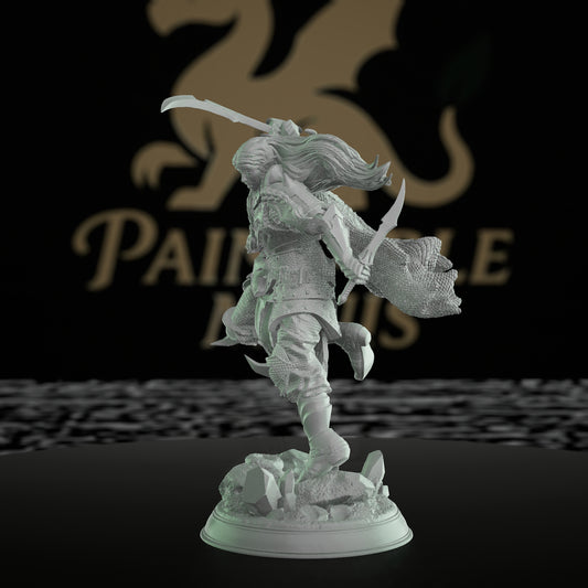 Drow Ranger Miniature Scout Figure | Medium | DM Stash | D&D DnD Pathfinder Miniature