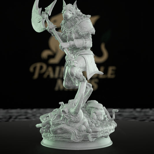 Werewolf Lycanthrope Axe Warrior | Medium | DM Stash | D&D DnD Pathfinder Miniature