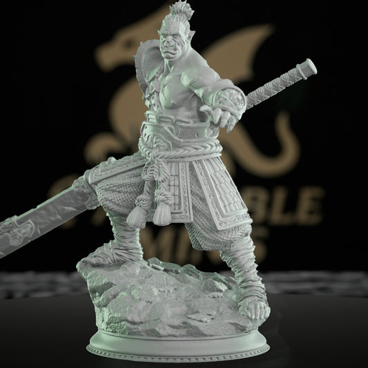 Orc Fighter Miniature Armor Sword | Medium | DM Stash | D&D DnD Pathfinder Miniature