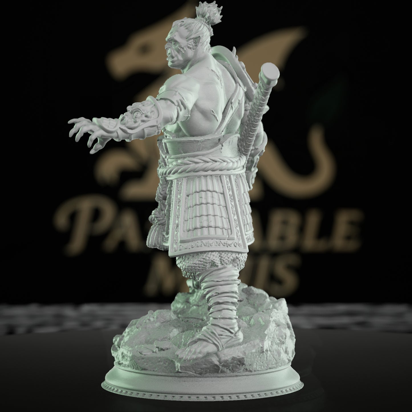 Orc Fighter Miniature Armor Sword | Medium | DM Stash | D&D DnD Pathfinder Miniature