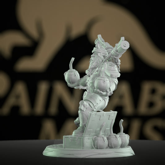 Dwarf Grenadier Explosive Prowess Miniature | Medium | DM Stash | D&D DnD Pathfinder Miniature