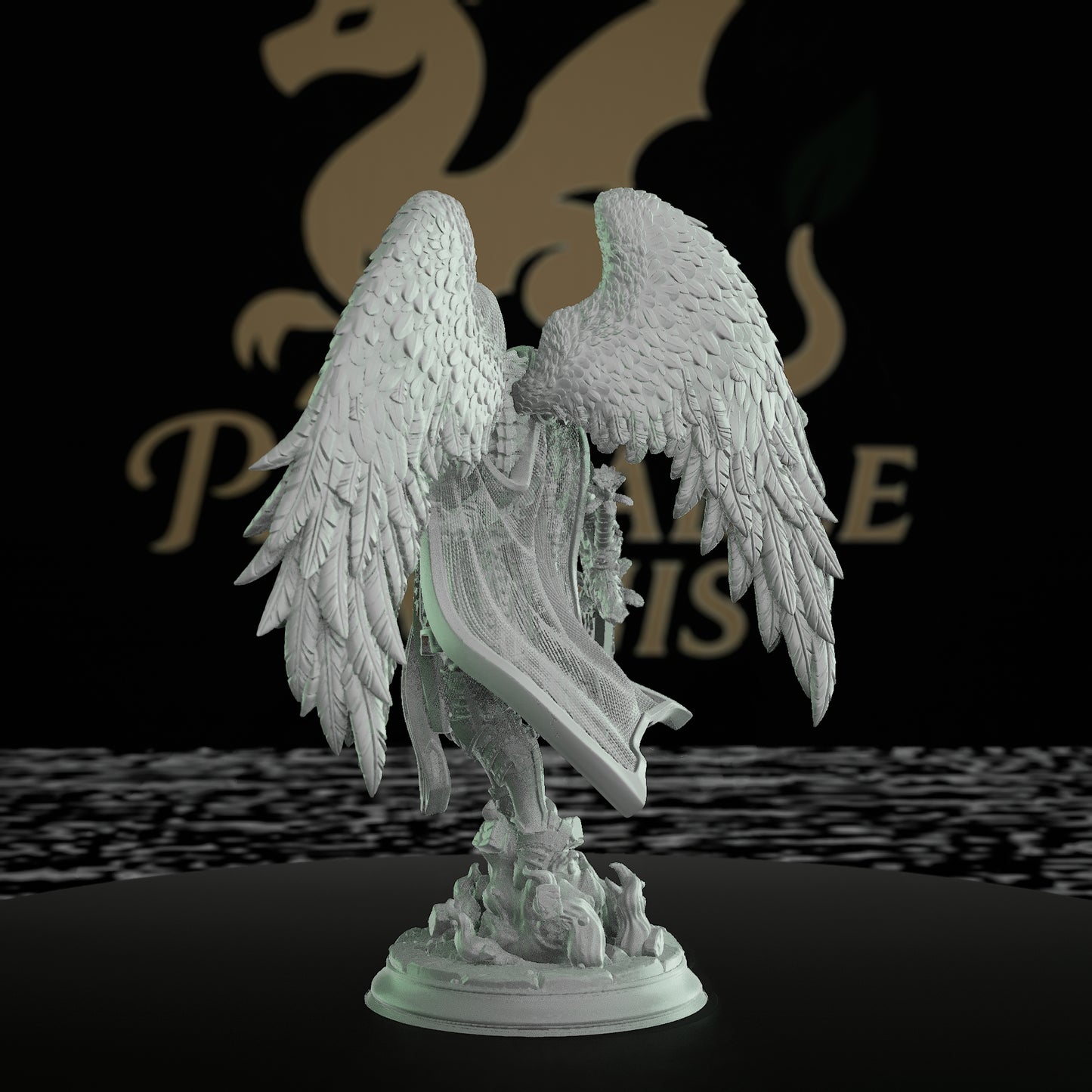 Angel Warrior Miniature Seraphim | Dungeons and Dragons Miniature Paladin | RPG Tabletop Mini DnD Painting Pathfinder