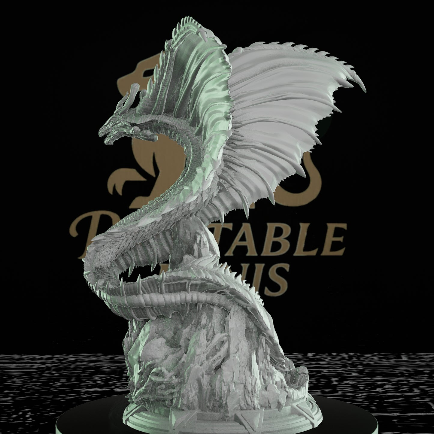 Mana Wyrm Dragon Miniature Huge | DM Stash | D&D DnD Pathfinder Miniature