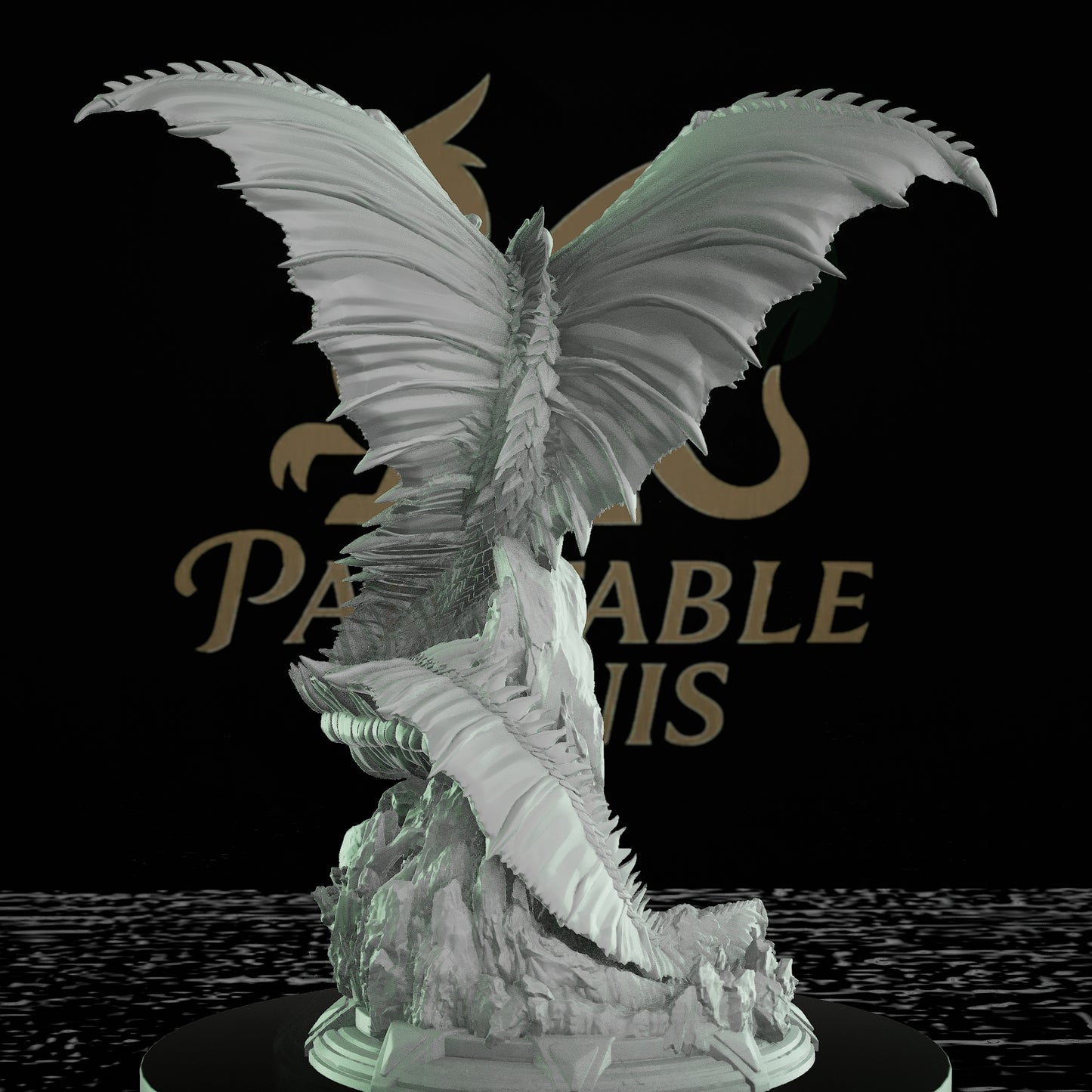 Mana Wyrm Dragon Miniature Huge | DM Stash | D&D DnD Pathfinder Miniature
