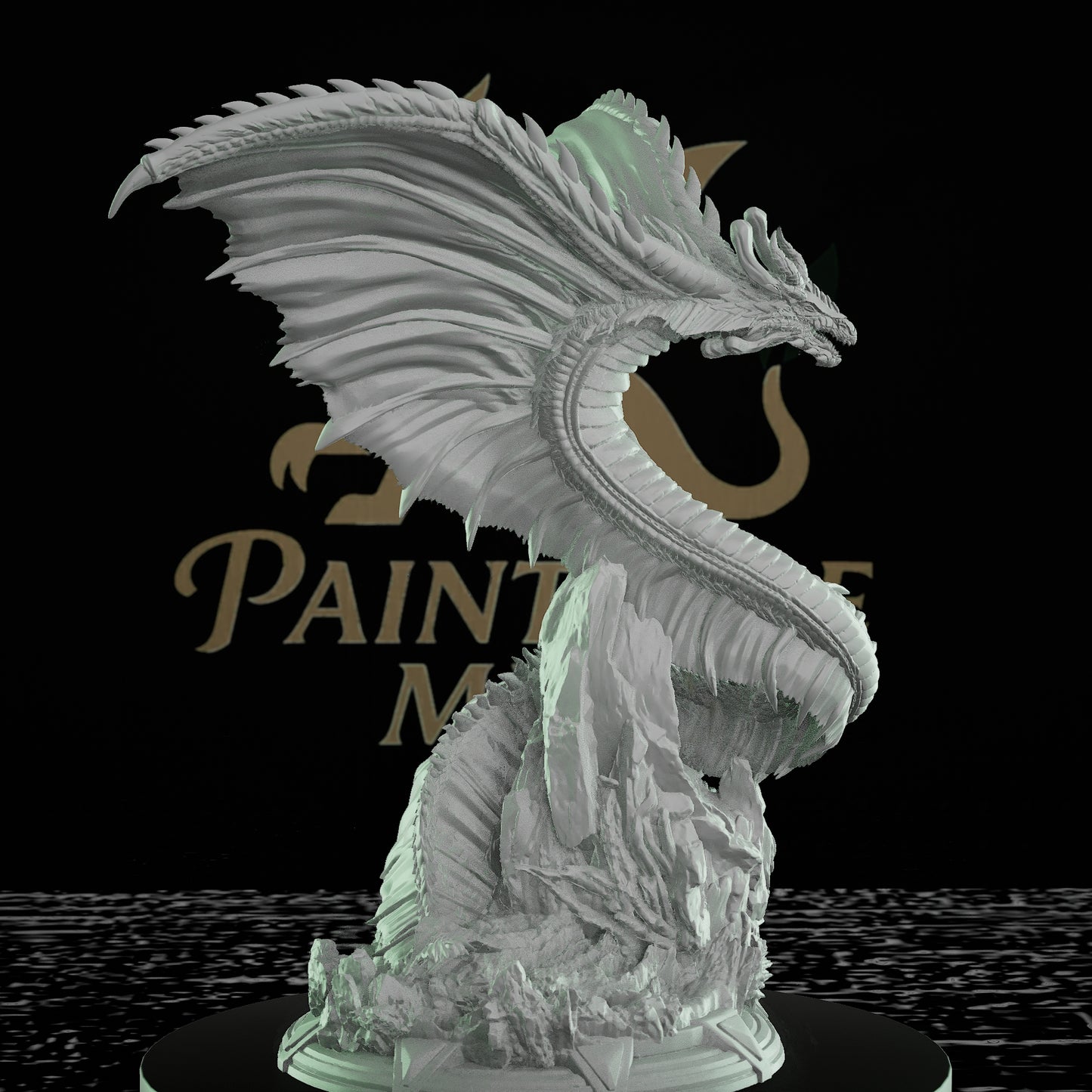 Mana Wyrm Dragon Miniature Huge | DM Stash | D&D DnD Pathfinder Miniature
