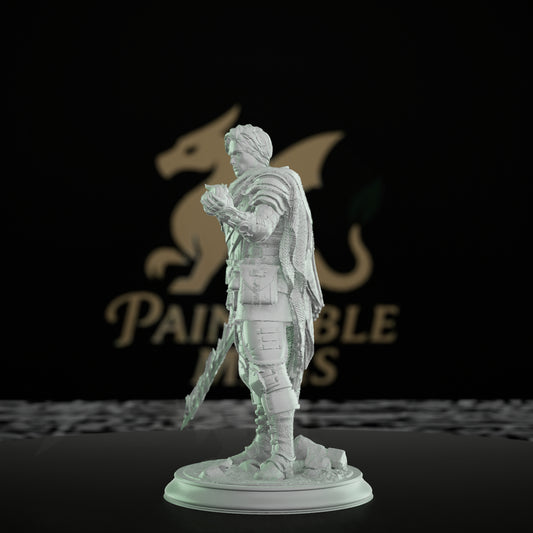 Human Warrior Spellcaster Sword Orb | Medium | DM Stash | D&D DnD Pathfinder Miniature