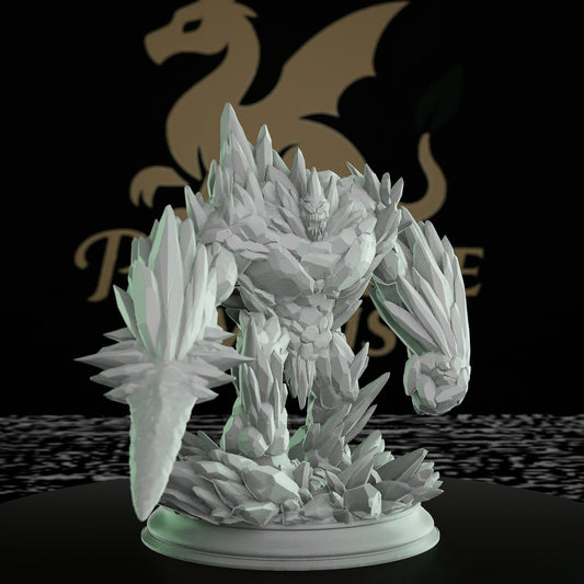 Elemental Golem Miniature | Dungeons and Dragons Terrain | RPG Tabletop Mini | Golem Casting