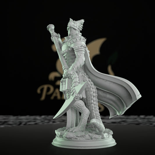 Silverscale Warlock Sorcerer Miniature | Medium | DM Stash | D&D DnD Pathfinder Miniature