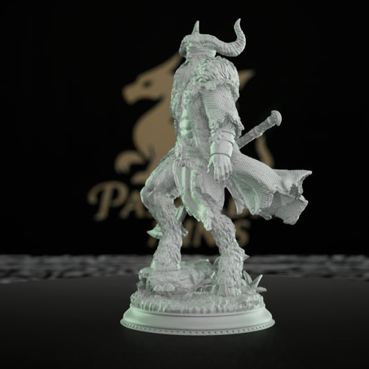 Satyr Mercenary Sellsword Miniature | Medium | DM Stash | D&D DnD Pathfinder Miniature