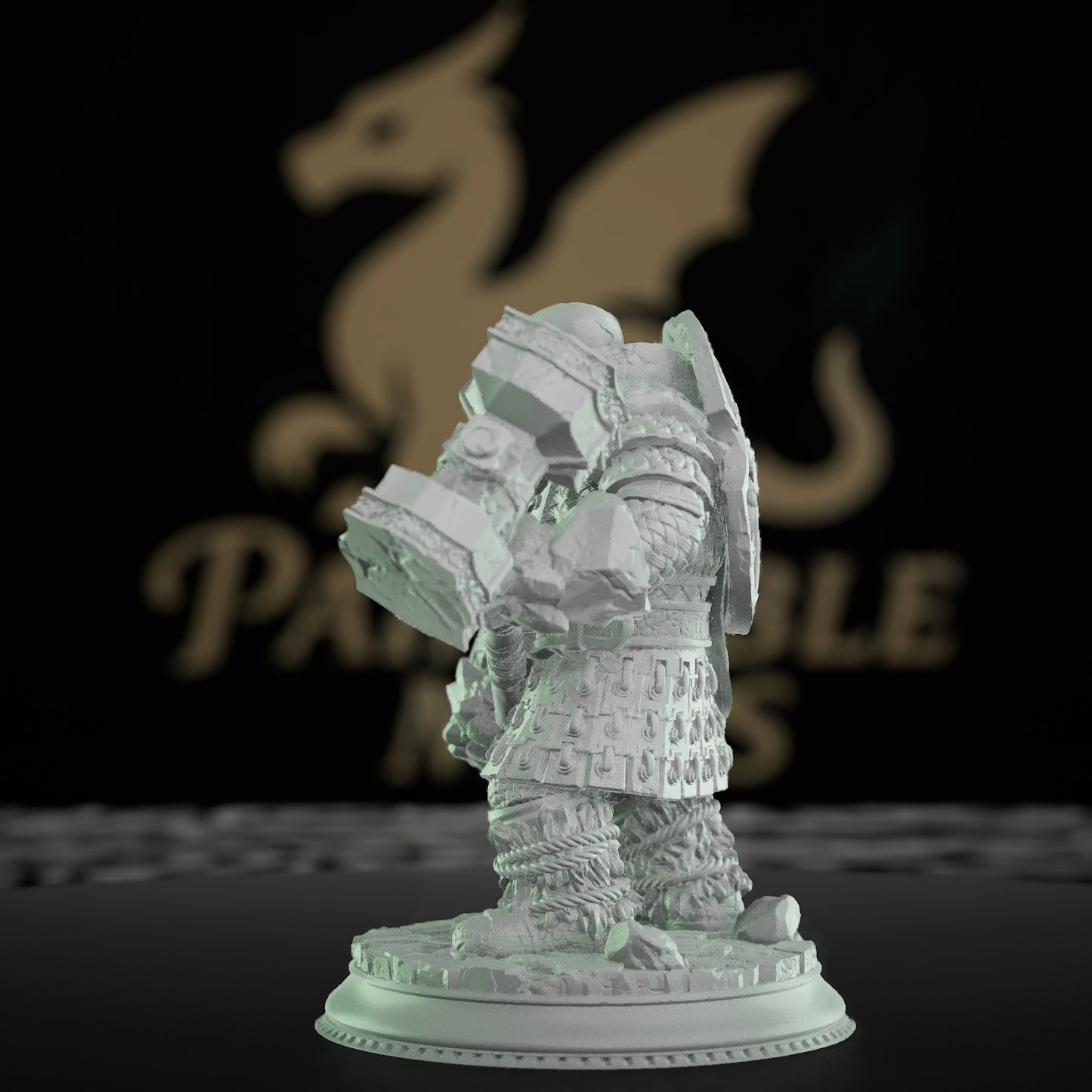 Dwarf Elemental Fighter Miniature | Medium | DM Stash | D&D DnD Pathfinder Miniature