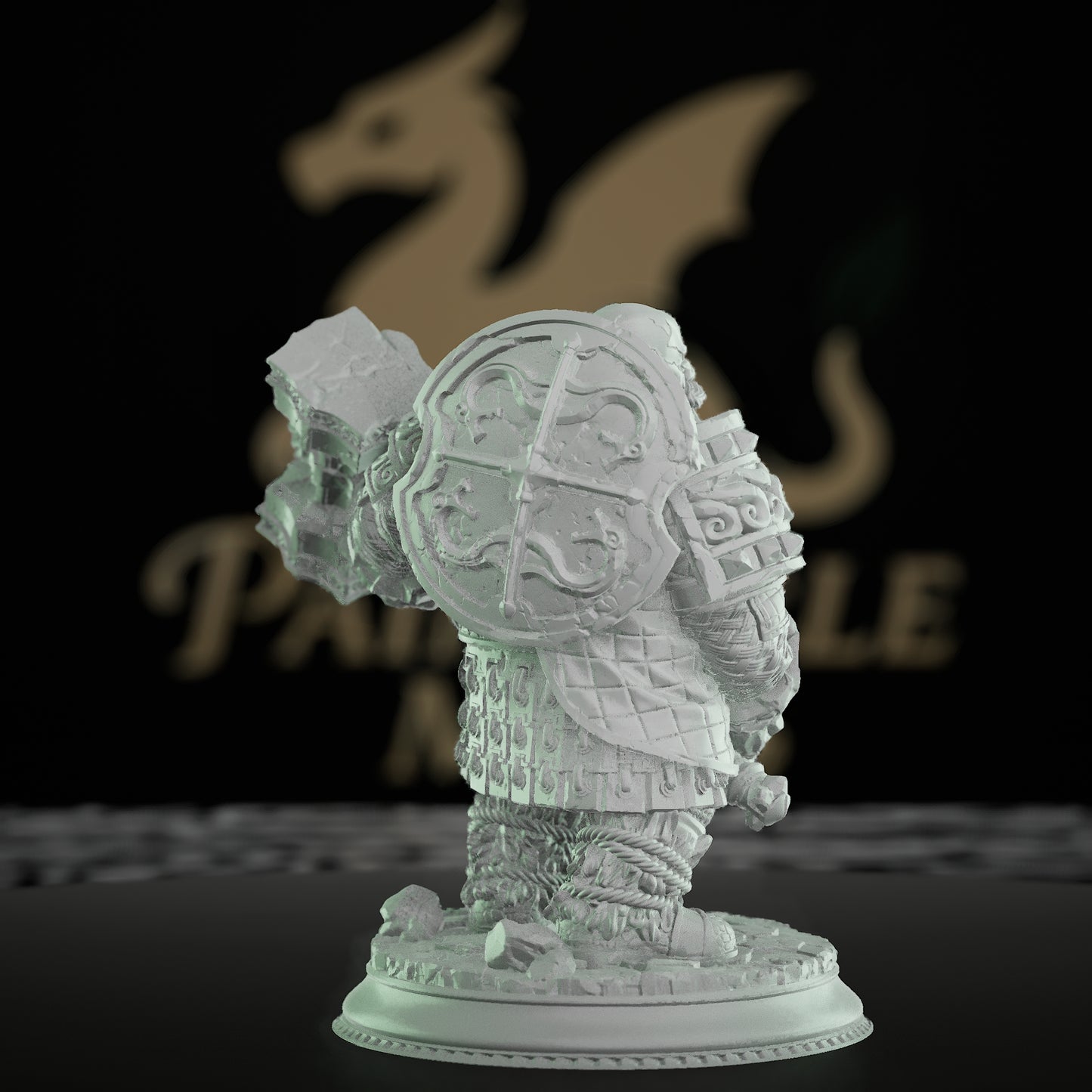 Dwarf Elemental Fighter Miniature | Medium | DM Stash | D&D DnD Pathfinder Miniature