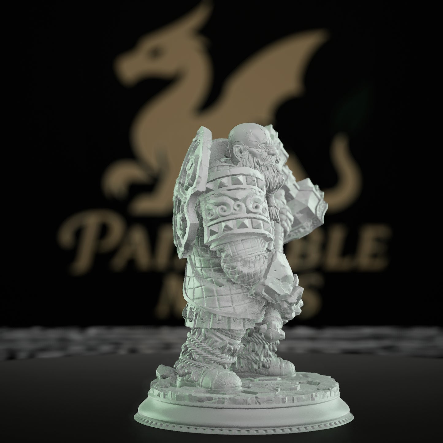 Dwarf Elemental Fighter Miniature | Medium | DM Stash | D&D DnD Pathfinder Miniature