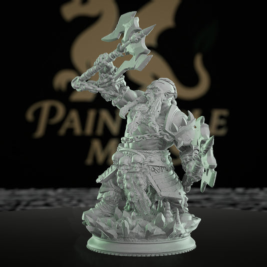 Dark Dwarf Champion Fighter | Medium | DM Stash | D&D DnD Pathfinder Miniature