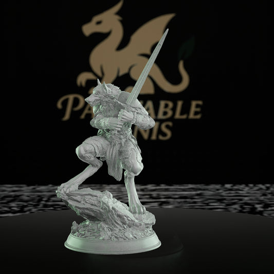 Werewolf Lycanthropy Beast Sword | Medium | DM Stash | D&D DnD Pathfinder Miniature