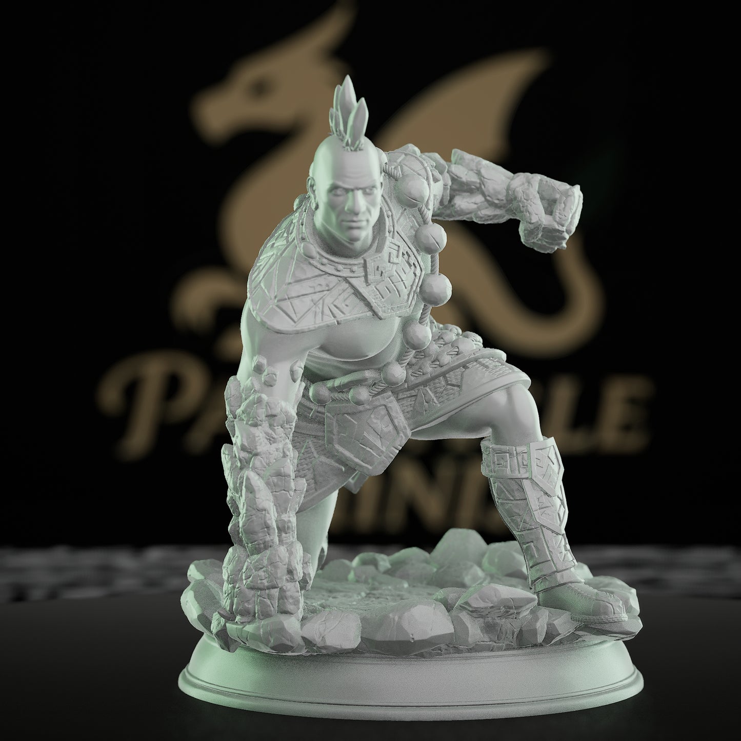 Earth Elemental Warrior Miniature | Medium | DM Stash | D&D DnD Pathfinder Miniature