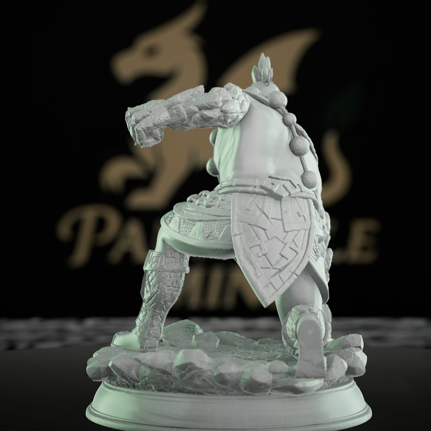 Earth Elemental Warrior Miniature | Medium | DM Stash | D&D DnD Pathfinder Miniature