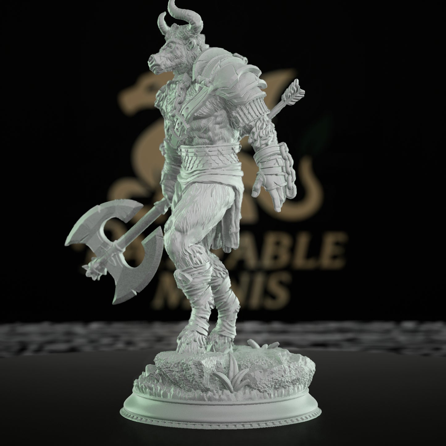 Minotaur Warrior Beast Fighter | Medium | DM Stash | D&D DnD Pathfinder Miniature
