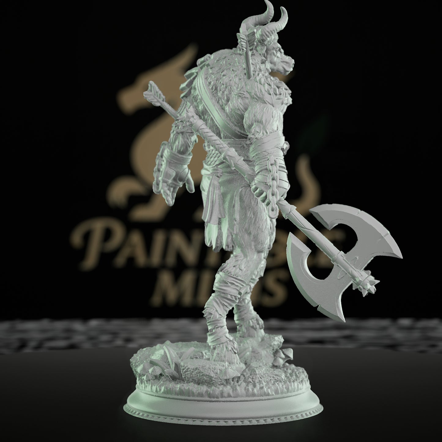Minotaur Warrior Beast Fighter | Medium | DM Stash | D&D DnD Pathfinder Miniature