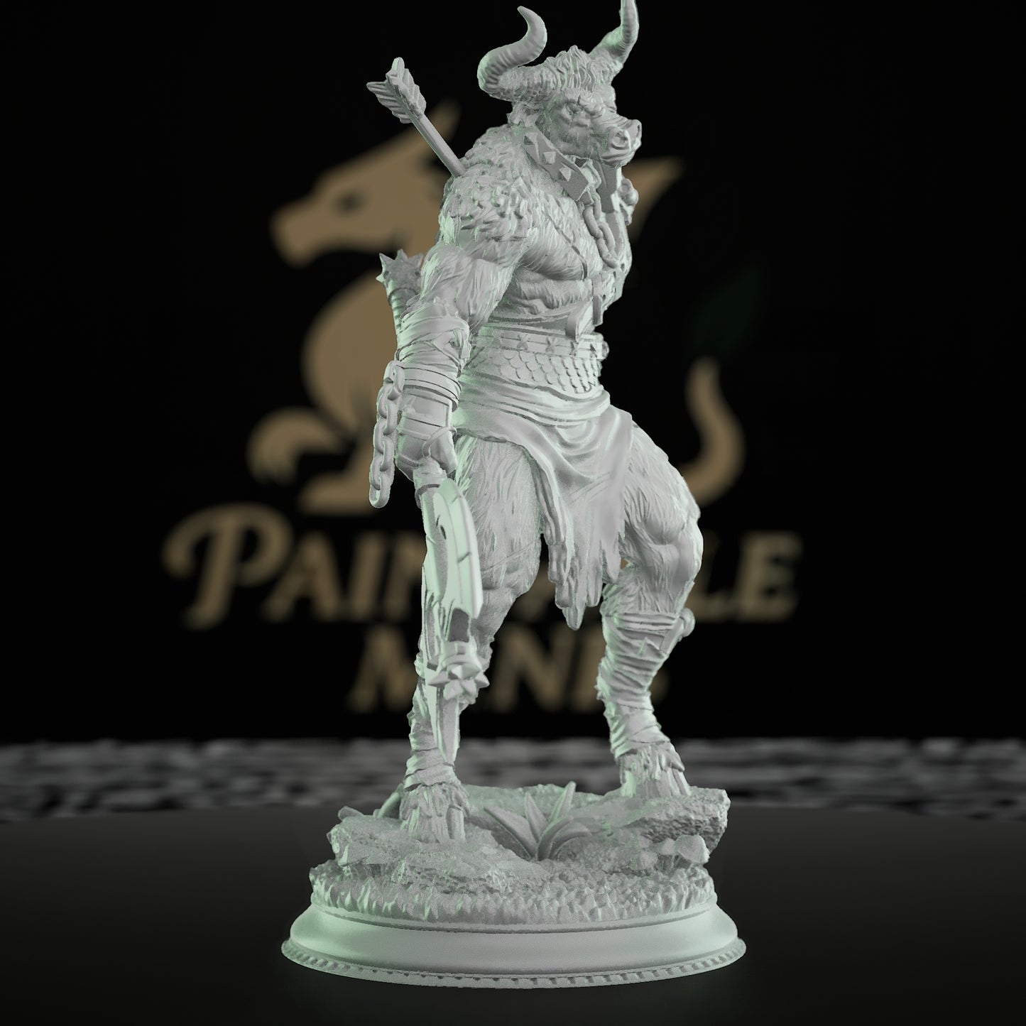 Minotaur Warrior Beast Fighter | Medium | DM Stash | D&D DnD Pathfinder Miniature