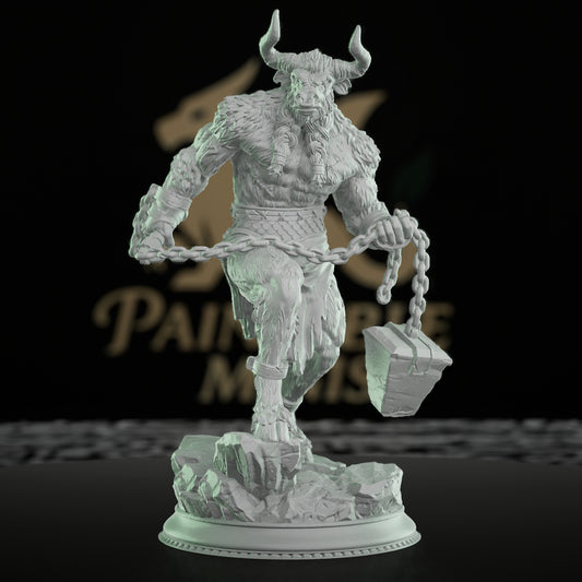 Minotaur Warrior Beast Fighter | Medium | DM Stash | D&D DnD Pathfinder Miniature