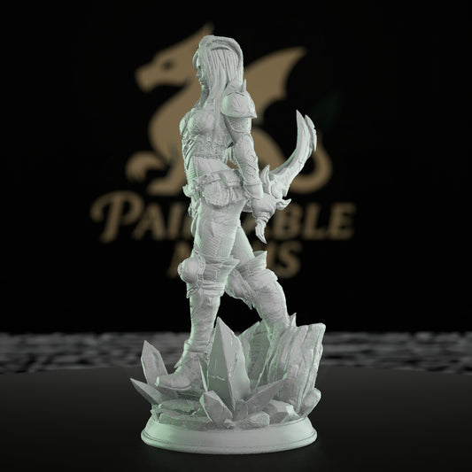 Tiefling Assassin Rogue Mini | Medium | DM Stash | D&D DnD Pathfinder Miniature