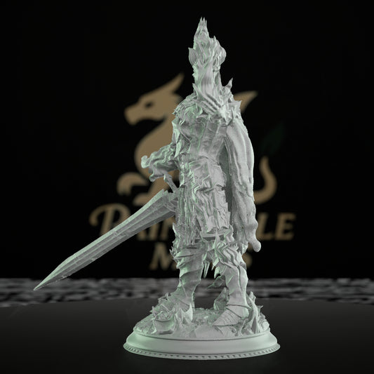 Fire Knight Undead Warrior Figure | Medium | DM Stash | D&D DnD Pathfinder Miniature