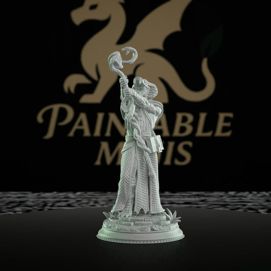 Shyasara Snake Warrior Miniature Guard | Medium | DM Stash | D&D DnD Pathfinder Miniature