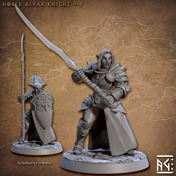 Noble Alfar Knight - Guard (25mm Base)