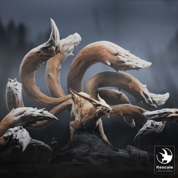 Kitsune - Mythical (150mm Base)