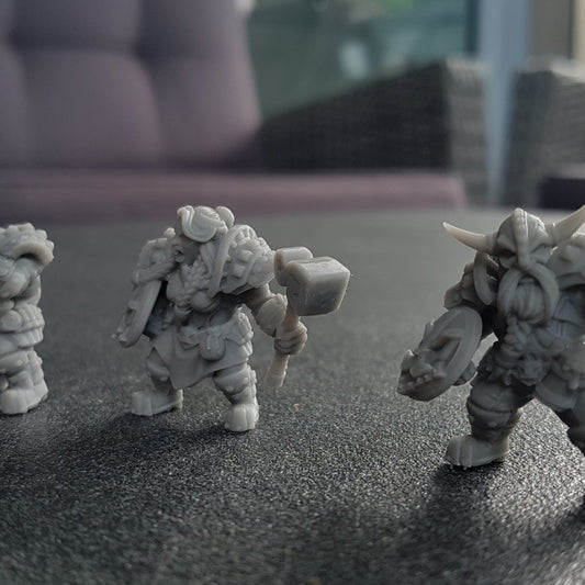 Dwarf Warrior Defender Miniatures | Medium | Artisan Guild | D&D DnD Pathfinder Miniature