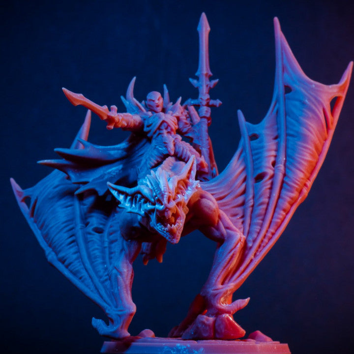 Bonelord Drakenmir on Bloodhunter Dire Bat - Mounted (75mm Base)
