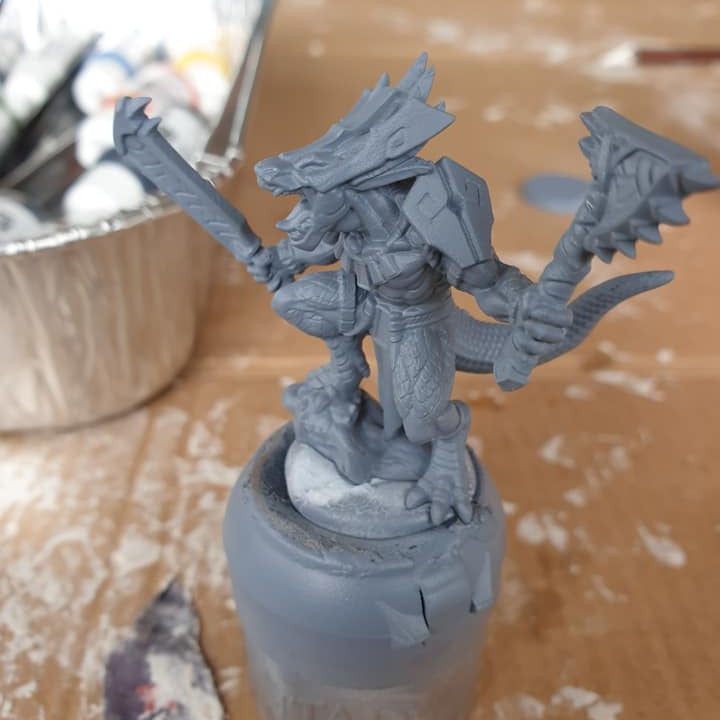 Xol'Toa - Goldmaw Lizard Prince (25mm Base)