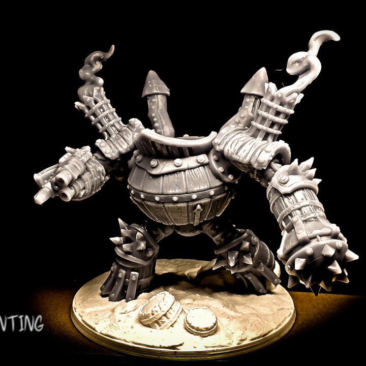 Sparksoot Scrap Golem - Intimidating (100mm Base)