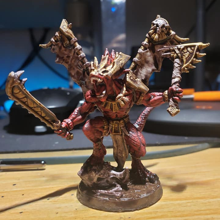 Xol'Toa - Goldmaw Lizard Prince (25mm Base)