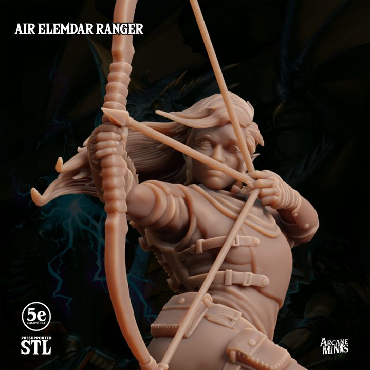 Air Elemdar Ranger - Dual Wield (25mm Base)