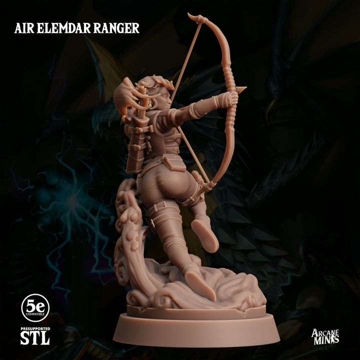 Air Elemdar Ranger - Dual Wield (25mm Base)