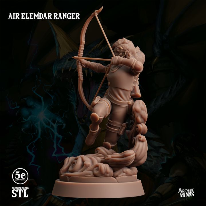 Air Elemdar Ranger - Dual Wield (25mm Base)