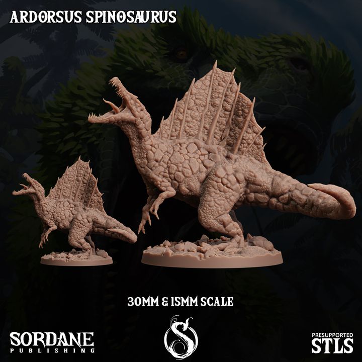 Ardorsus Spinosaurus - Roaring (50mm Base)