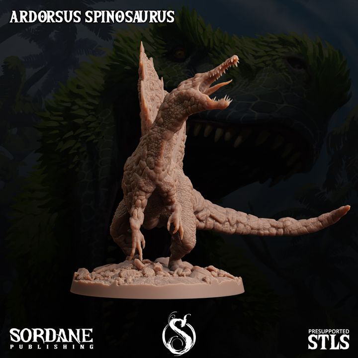 Ardorsus Spinosaurus - Roaring (50mm Base)