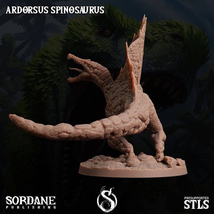 Ardorsus Spinosaurus - Roaring (50mm Base)