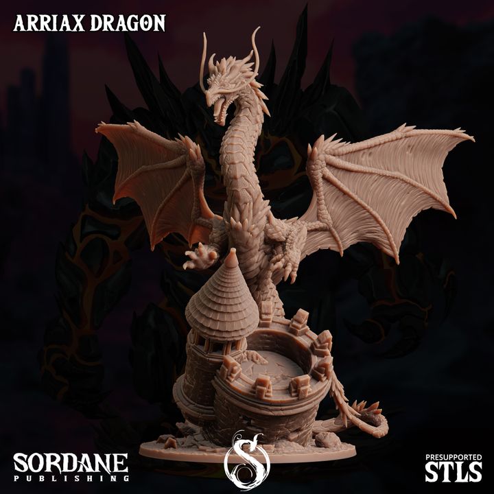 Arriax Dragon - Majestic (100mm Base)