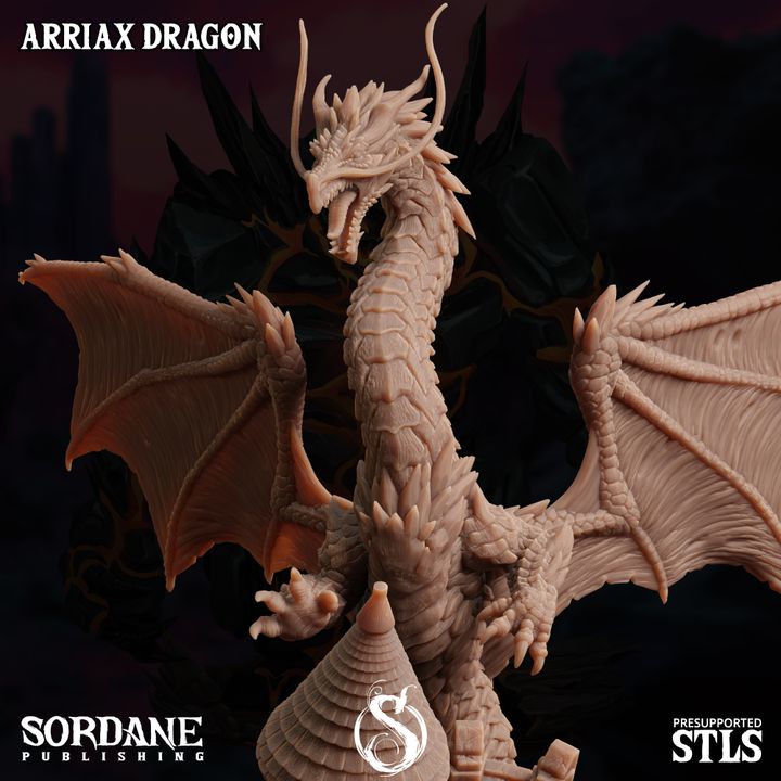 Arriax Dragon - Majestic (100mm Base)