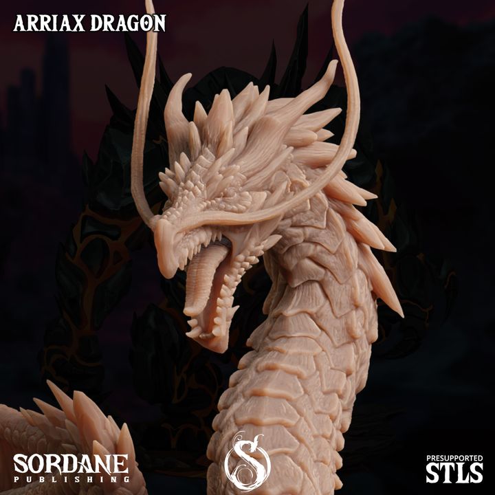 Arriax Dragon - Majestic (100mm Base)