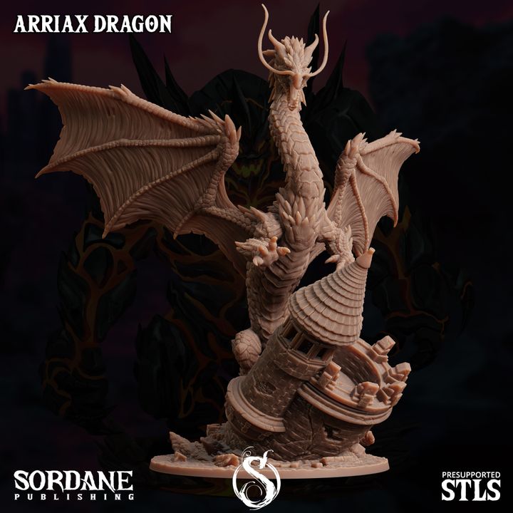 Arriax Dragon - Majestic (100mm Base)