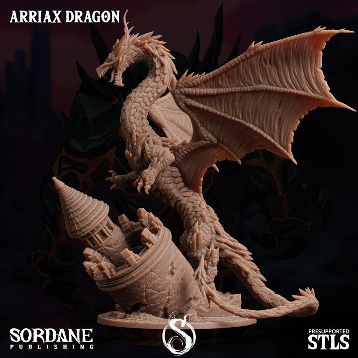 Arriax Dragon - Majestic (100mm Base)