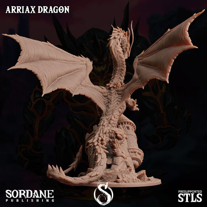 Arriax Dragon - Majestic (100mm Base)