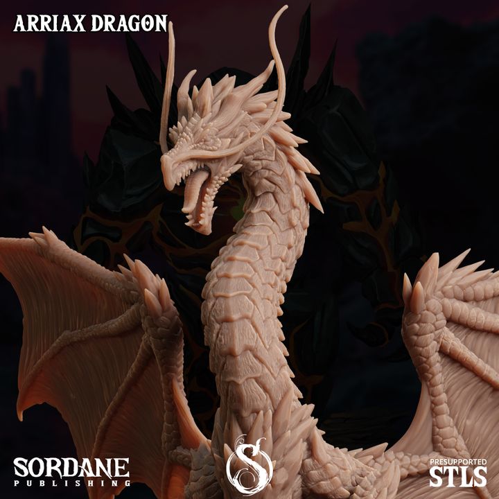 Arriax Dragon - Majestic (100mm Base)