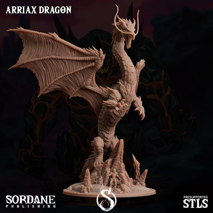 Arriax Dragon - Majestic (100mm Base)