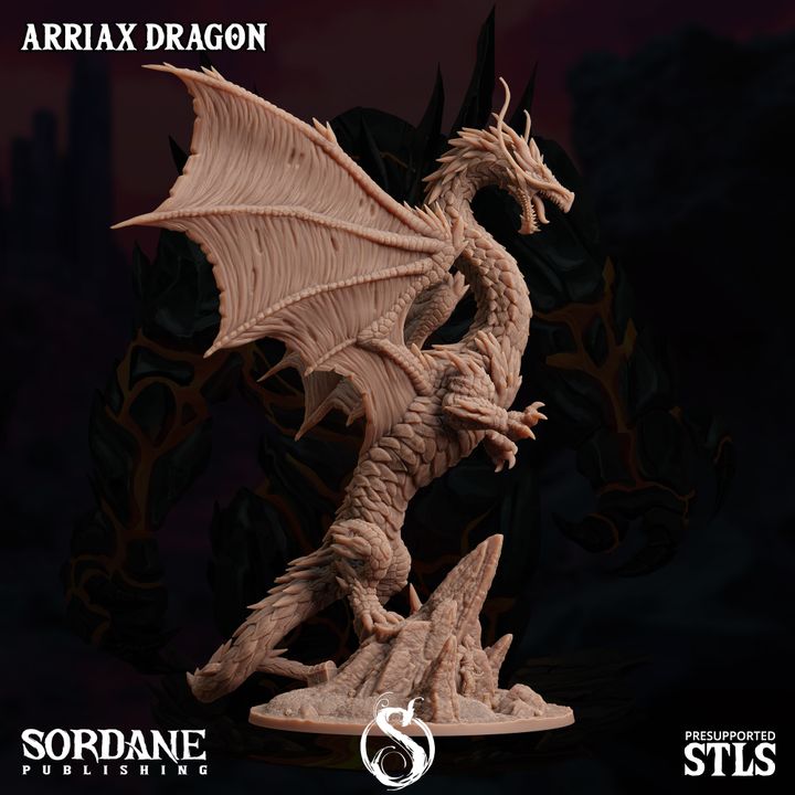 Arriax Dragon - Majestic (100mm Base)