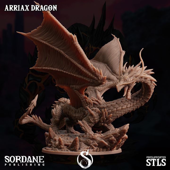 Arriax Dragon - Majestic (100mm Base)